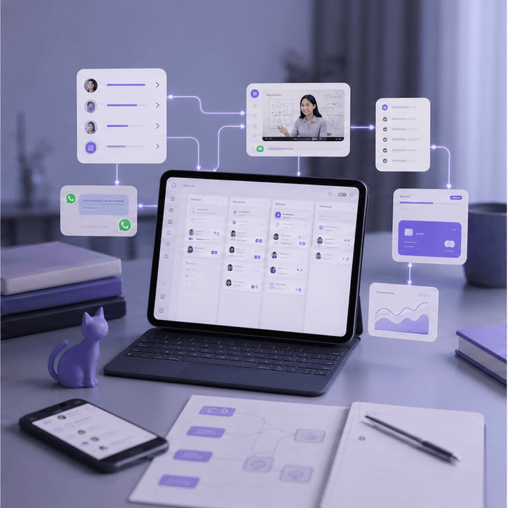 Education and training automation visual
