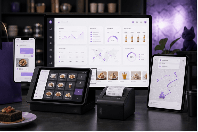 Retail and food business automation dashboard